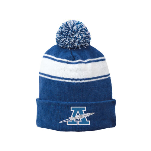 ROCKETS - Stripe Pom Pom Beanie Thumbnail